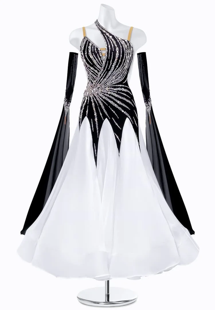 Ballroom competition dress, A25B-051, garment photograph