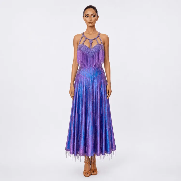 Latin competition dress, A25-040-1, garment photograph